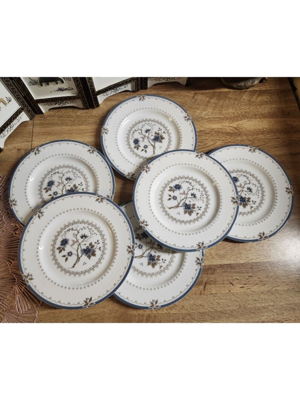 6- Royal Doulton 8" Plates Old Colony Salad Lunch English Bone China